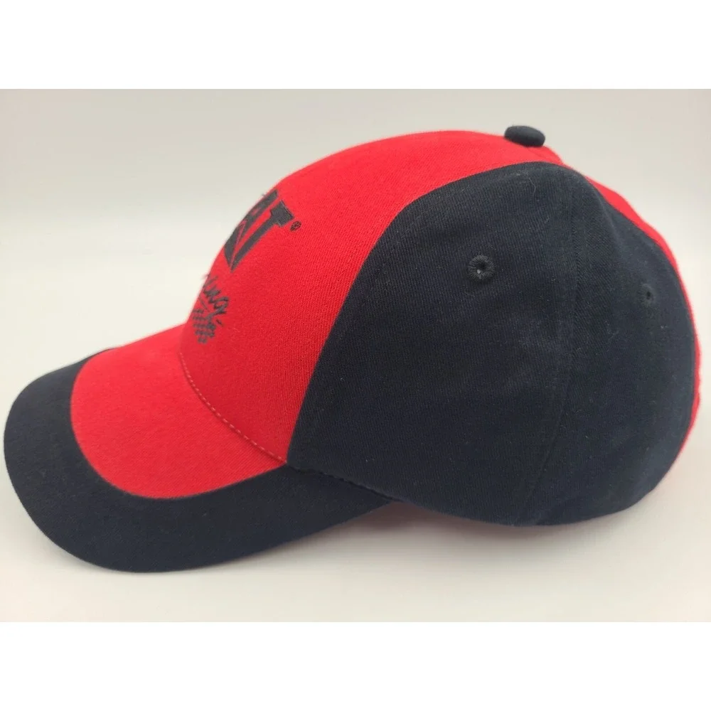 Vintage Ward Burton #22 CAT Caterpillar Racing Hat Cap Cyrk Men NASCAR Red Black